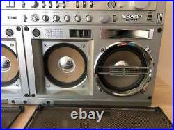 Sharp GF-777 Vintage Cassette Recorder Radio Boombox, Ghettoblaster. Works