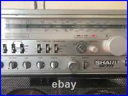 Sharp GF-777 Vintage Cassette Recorder Radio Boombox, Ghettoblaster. Works