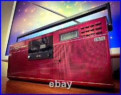 Sharp GF-8? RaRe? Vintage Stereo Cassette Radio Boombox Red Edition