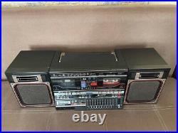 Sharp GF 800 black Vintage Boombox Casette Tape Recorder