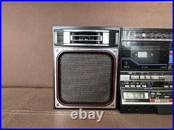 Sharp GF 800 black Vintage Boombox Casette Tape Recorder