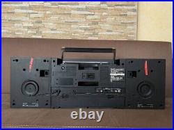 Sharp GF 800 black Vintage Boombox Casette Tape Recorder