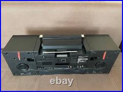 Sharp GF 800 black Vintage Boombox Casette Tape Recorder