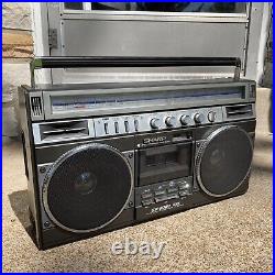 Sharp GF-8787 Boombox Vintage Portable Radio Metal Cassette Tape Player ...