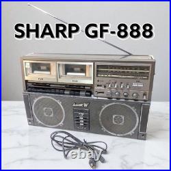 Sharp GF-888 Cassette Recorder Boom Box Vintage Junk