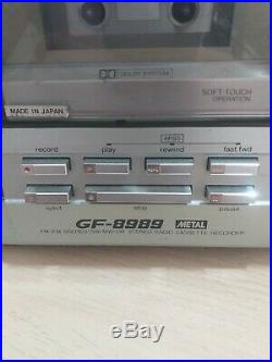 Sharp GF-8989 Stereo Radio Cassette Recorder Vintage Boombox Ghetto Blaster