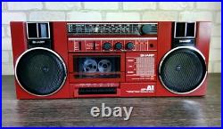 Sharp GF-A1H(R) Rare Vintage Radio Cassette Recorder Boombox Ghettoblaster 1984 Sharp GF-A1H(R) Rare Vintage Radio Cassette Recorder Boombox Ghettoblaster 1984