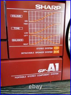 Sharp GF-A1H(R) Rare Vintage Radio Cassette Recorder Boombox Ghettoblaster 1984 Sharp GF-A1H(R) Rare Vintage Radio Cassette Recorder Boombox Ghettoblaster 1984