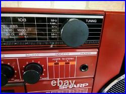 Sharp GF-A1H(R) Rare Vintage Radio Cassette Recorder Boombox Ghettoblaster 1984 Sharp GF-A1H(R) Rare Vintage Radio Cassette Recorder Boombox Ghettoblaster 1984