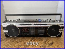 Sharp QT-70 Vintage Stereo Radio Cassette Recorder Red In The Box From The 80s