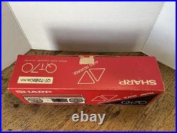 Sharp QT-70 Vintage Stereo Radio Cassette Recorder Red In The Box From The 80s