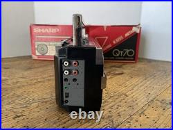 Sharp QT-70 Vintage Stereo Radio Cassette Recorder Red In The Box From The 80s