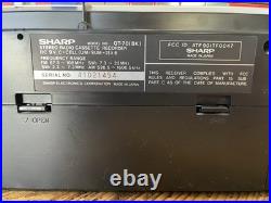 Sharp QT-70 Vintage Stereo Radio Cassette Recorder Red In The Box From The 80s