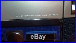 Sharp VZ-2000 Cassette/Radio Boombox / full size record player, VZ-2000H Vintage