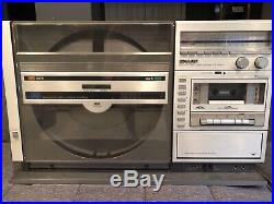 Sharp VZ-3000 Both Sides Play Disc Combo Vintage Record Cassette Stereo Player