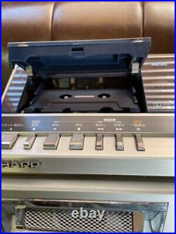 Sharp VZ-V2 Boombox Vinyl Records Cassette Player Stereo Vintage 1981 Japan Jank