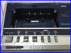 Sharp VZ-V2 Boombox Vinyl Records&Cassette Player Stereo Vintage Audio 1981 Used
