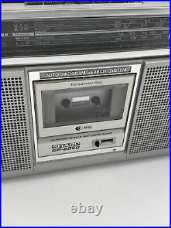 Sharp Vintage GF-6060 Boombox Stereo Radio Cassette Recorder 70s Works Read Desc