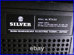 Silver Model RT430 Vintage Portable 4 Bands Radio Cassette Recorder