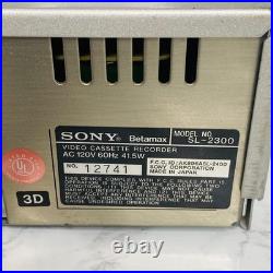 Sony Betamax SL-2300 Video Casette Recorder TESTED WORKS GREAT Vtg Japan Sony Betamax SL-2300 Video Casette Recorder TESTED WORKS GREAT Vtg Japan