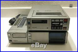 Sony Betamax VCR SL-2000, TT-2000 Video Cassette Recorder & AC-220 Vintage