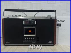Sony CF-6600 Vintage Boombox Radio Cassette Recorder Japan Tested Rare