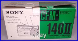 Sony CFM-140II Portable AM/FM Radio Cassette Recorder NEW in Open Box Black Vtg