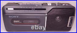 Sony CFM-140II Portable AM/FM Radio Cassette Recorder NEW in Open Box Black Vtg