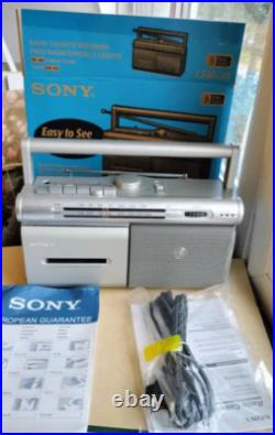 Sony CFM -20 Rare Vintage Recorder Portable Cassette Radio? NOS Japan Retro