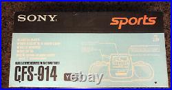 Sony CFS-914 Boombox Rare Vintage NOS Factory Sealed NISB NIB MIB Sports Yellow