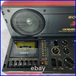 Sony CFS-C7 CHORDMACHINE Boombox Portable Cassette Tape Recorder Working Vintage