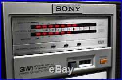 Sony CFS-V8 Vintage Cassette Recorder Boombox In Very Good Condition