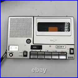 Sony Cassette-Corder TC-150 Tape Player Recorder Silver Powers On Untested VTG