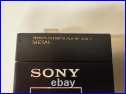 Sony Cassette Player WM-3 Metal withCase Excellent Vintage Condition New Belt Sony Cassette Player WM-3 Metal withCase Excellent Vintage Condition New Belt
