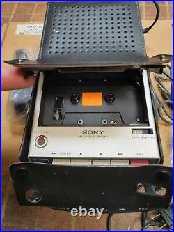 Sony Cassette Recorder TC-110A Vintage Solid State with 90 blank cassette works