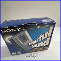 Sony Cassette Recorder TCM-150 Vintage. New. Rare In This Condition