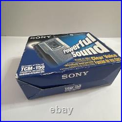 Sony Cassette Recorder TCM-150 Vintage. New. Rare In This Condition