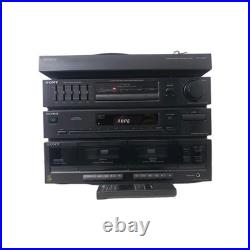 Sony HST-211 Stereo Component System. Dual Cassette Deck + Turntable & Remote