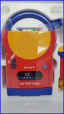 Sony My First Sony TCM-4500 EUC With Box True Vintage Cassette Recorder Wow
