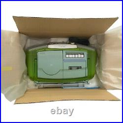 Sony NEW VINTAGE 1998 CD Radio Cassette Recorder Player CFD-V177 Citrus Green