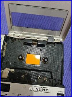 Sony Portable Cassette Tape Corder TC-150 Vintage Recorder -Sliver Not tested