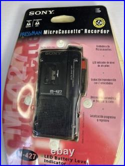 Sony Pressman M-427 Microcassette Recorder Vintage. Rare. New Old Stock