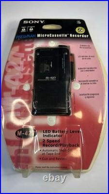 Sony Pressman M-427 Microcassette Recorder Vintage. Rare. New Old Stock