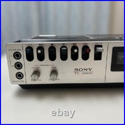 Sony Stereo Cassette-Corder TC-2800 Vintage Portable Recorder Densuke JPN As Is