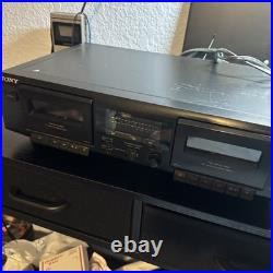 Sony Stereo TC-WE305 Cassette Deck Model vintage casette player TESTED & WORKS