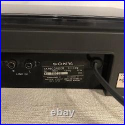 Sony TC-129 Audio Cassette Recorder, Vintage, Woodgrain, WORKS! Excellent Condi