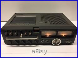 Sony TC-158SD Professional Portable Stereo Cassette Recorder Vintage 70's WORKS
