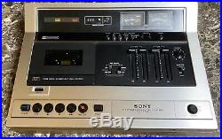 Sony TC-177SD Stereo Cassette Tape Corder Recorder Vintage Parts & Repair As Is