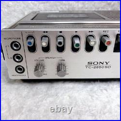 Sony TC-2850SD Retro Audio Device Cassette Recorder Tested Vintage Collectible