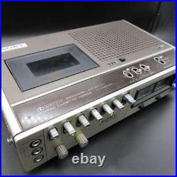 Sony TC-2850SD Vintage Portable Stereo Cassette Recorder & Player Silver Japan